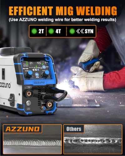 Image of AZZUNO Aluminum MIG Welder 155A, 110V /220V 5-in-1 Wire Feed Welder