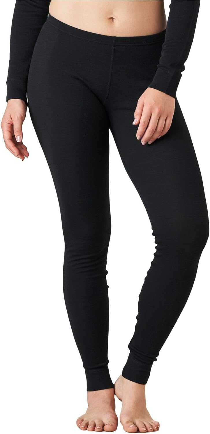 LAPASA Womens 100% Merino Wool Base Layer Midweight Activewear Thermal Underwear Long John Long Pants L49