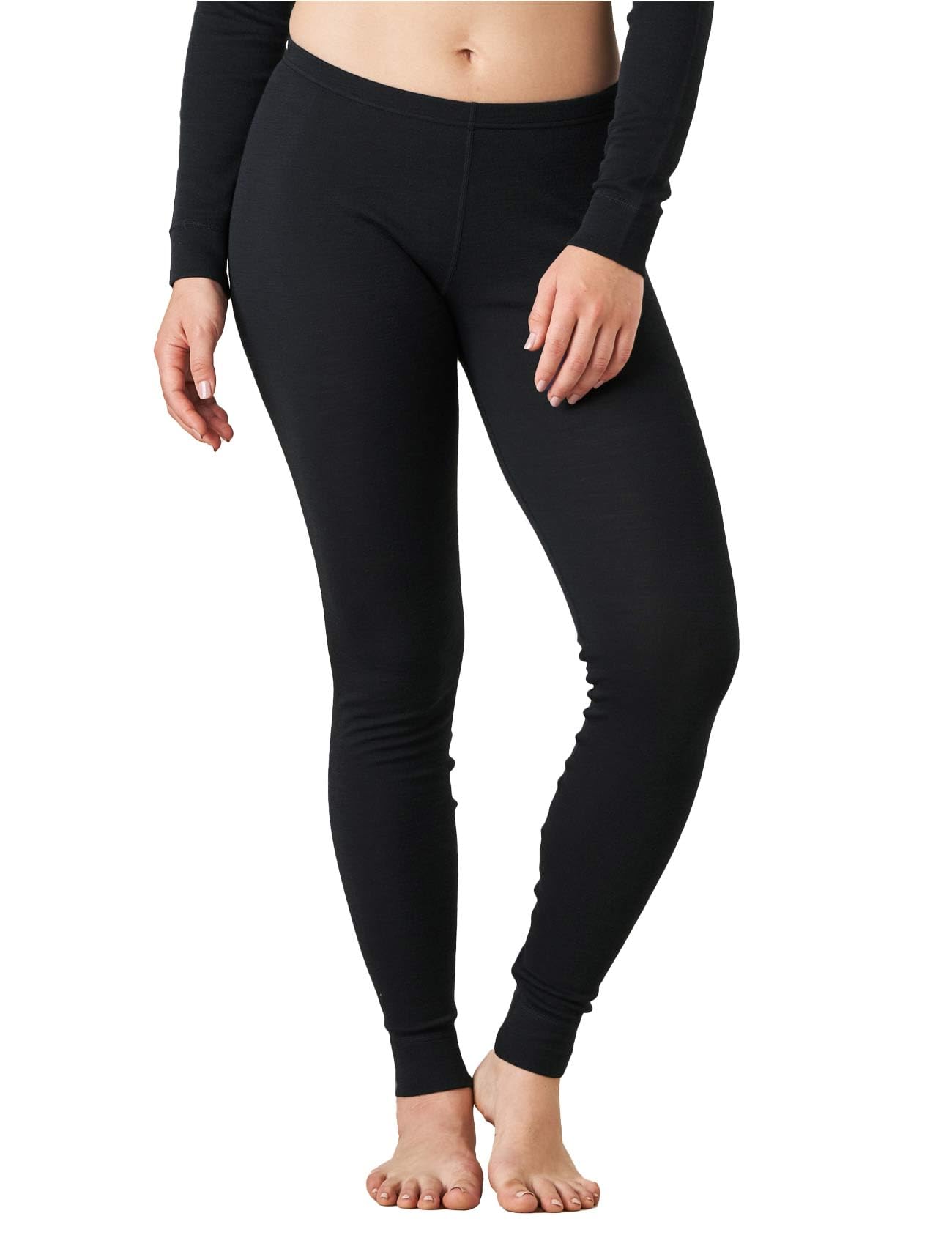 LAPASA Pantalon Thermique Femme 100% Laine Mérinos Leggings Chaud Automne/Hiver L49