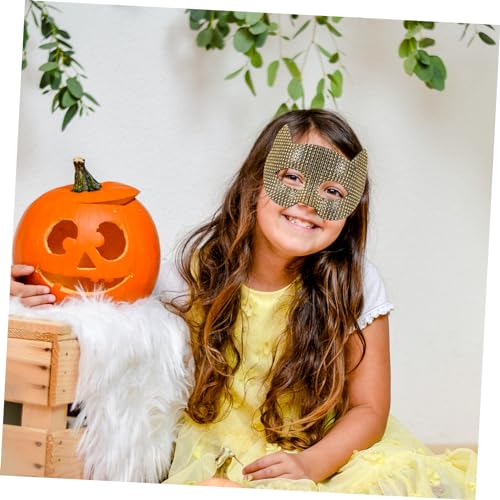 Masque chat doré pour créer un costume de carnaval unique - 5
