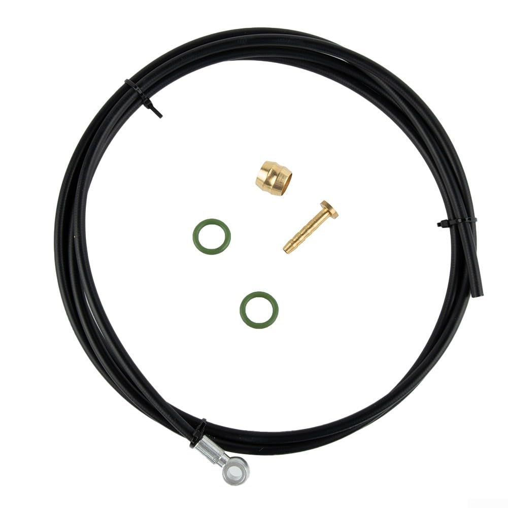 2M/6.56 Feet Bike Hydraulic Brake Hose,10000PSI Blasting Coefficient, Bike Hydraulic Brake Hose Fits For BH90 For XTR For XT For SLX(Black)