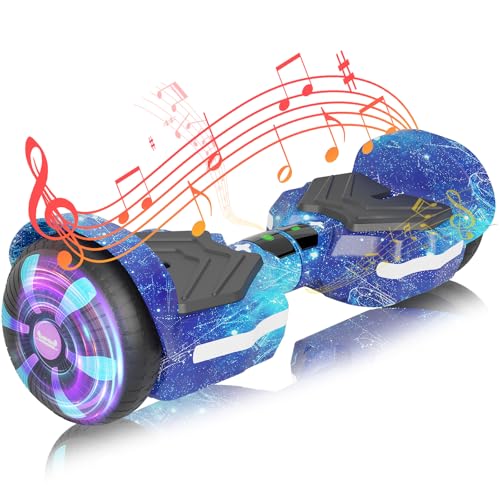 SIMATE Scooter, Bluetooth Speakers and LED Light-Up Wheels, APP Control, Dual 250W Motors, 8.5 mph Max Speed & 8.5 Miles Max Range, Gifts for Kids Adults Girls Boys