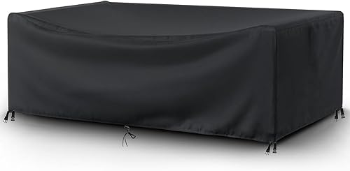 Fundas para muebles de patio al aire libre, impermeables, 84 pulgadas de largo x 48 pulgadas de ancho x 30 pulgadas de alto, juego de mesa y silla