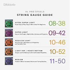 D’Addario EPS520 XL ProSteels Jeu de cordes pour guitare électrique Tirant super light (.009-.042) (Import Royaume Uni) - Les Beatles, Paul McCartney, John Lennon, RIngo Starr, George Harrison D'Addario EPS520 XL ProSteels Jeu de cordes pour guitare électrique Tirant super light (.009-.042) (Import Royaume Uni) – Image 4