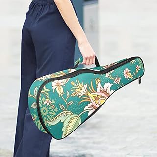 Housse de ukulélé vintage à fleurs pour ukulélé avec sangle réglable – Image 6