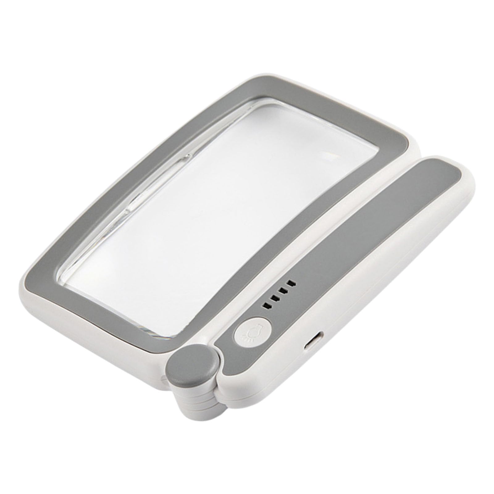 WEILWH Multipurpose Foldable Magnifier Glass with 10 LED Light Dimming Modes for Reading Crafts and Precisions Work