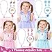 Kids Play Jewelry Sets, Princess Toys for Girls 4-6, 29 Pcs Little Girl Costume Jewelry, Unicorn Necklaces, Bracelets, Rings, Earrings, Dress Up Birthday Easter Gifts for Kids Pretend Play Party Favor (Multiple)