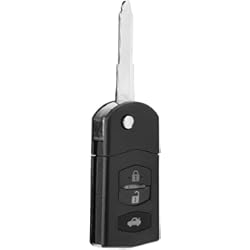 Funda Para Llave Mazda 2 Funda para llavero con 3 botones para coche, funda plegable con tapa para llave de coche para 2, 3, 5, 6, RX8, MX5