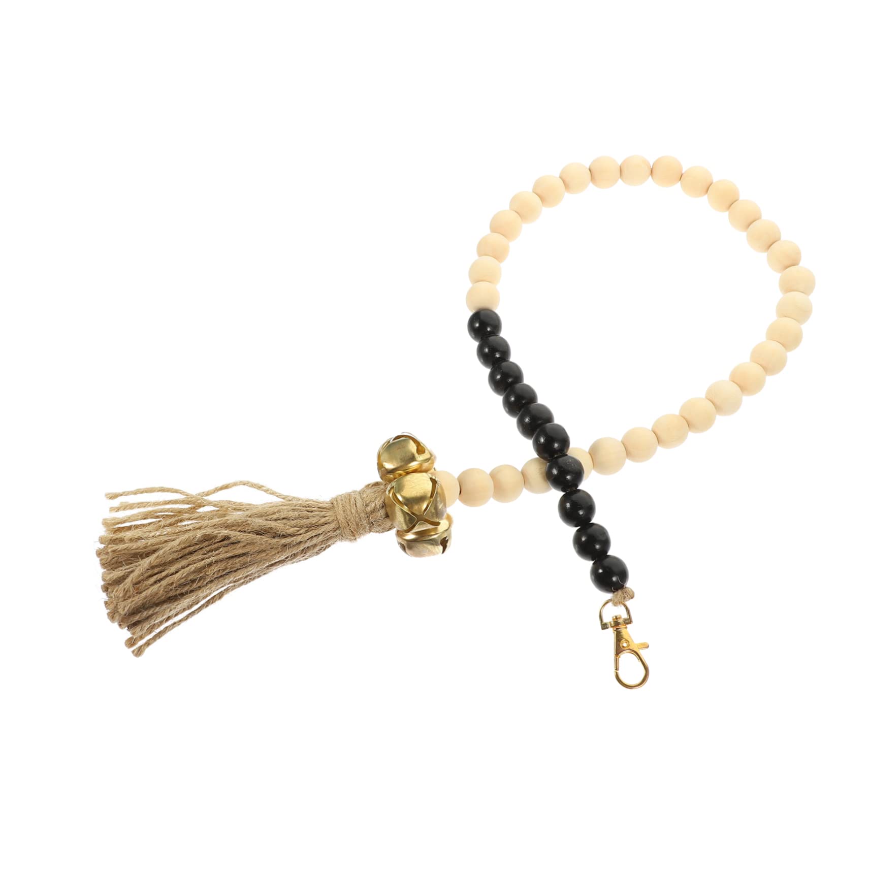 BESPORTBLE Puppy Bell Rope Dog Doorbell Chain Wood Bead Decorative Pet Accessory Great for Potty Training