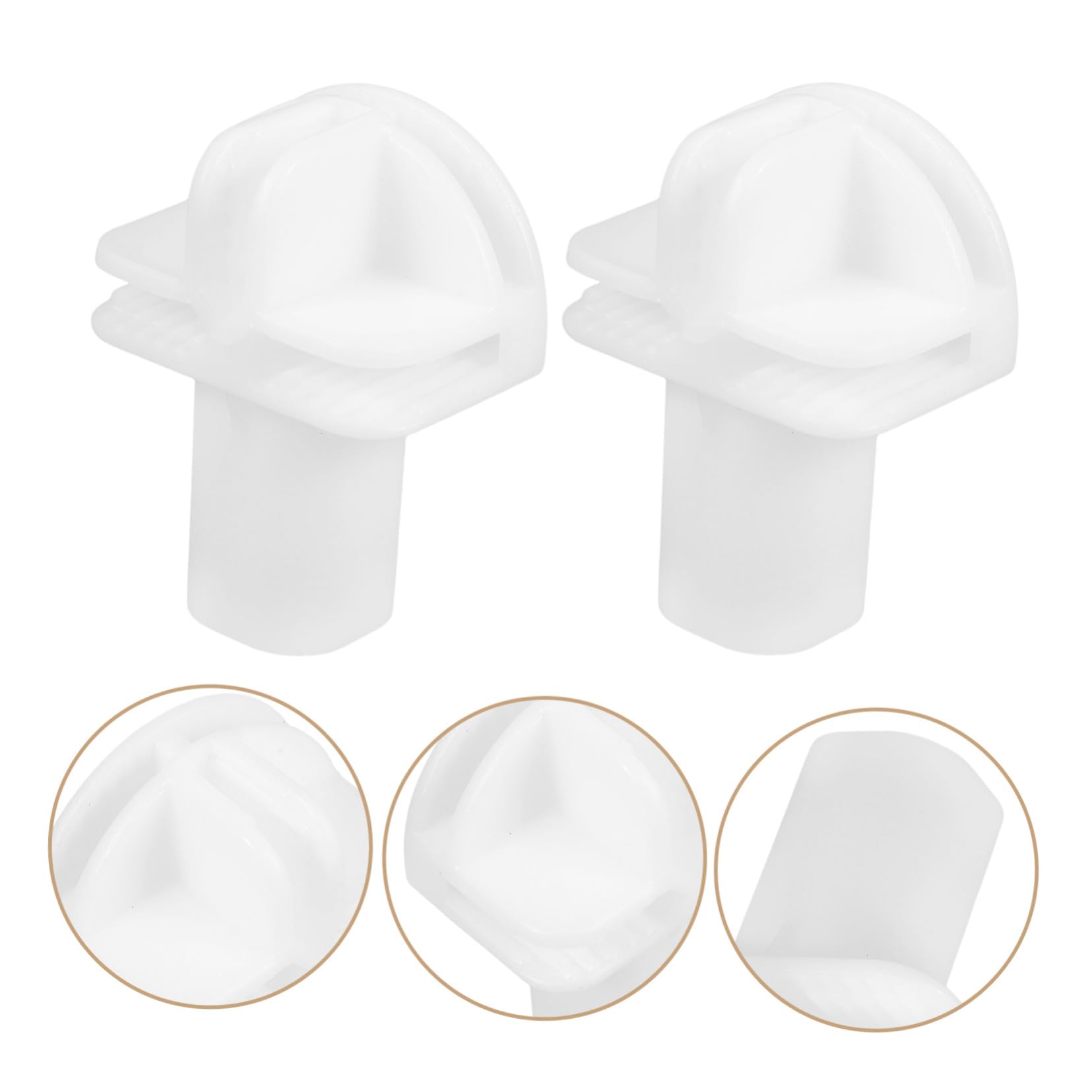 Conectores de Plástico Modulares para Armarios, 8 Piezas de Color Blanco Resistentes al Desgaste, Ideales para Ensamblaje Modular en Estanterías y Almacenamiento