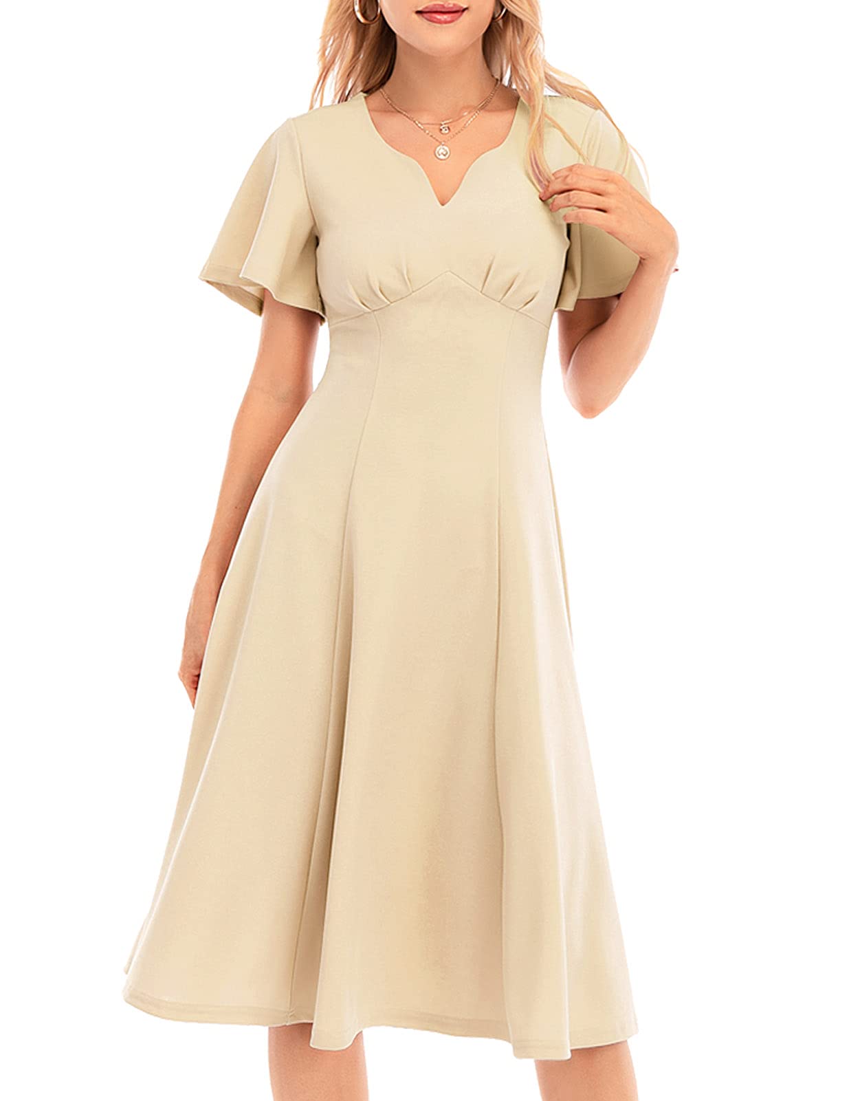 Dresstellswomen Casual Dresses Tea Dress Flared Sleeve Aline Swing Work | Desertcart Bermuda Dresstellswomen Casual Dresses Tea Dress Flared Sleeve Aline Swing Work | Desertcart Bermuda