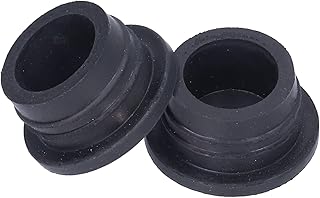 Pára-choques de Borracha para Piscina Conjunto de duas Escadas para Piscinas Substituídas Pára-choques de Escada Conjunto de Tampão de Pára-choques de Piscina Acessório de Escada 2,0x1,5x1,0in Preto