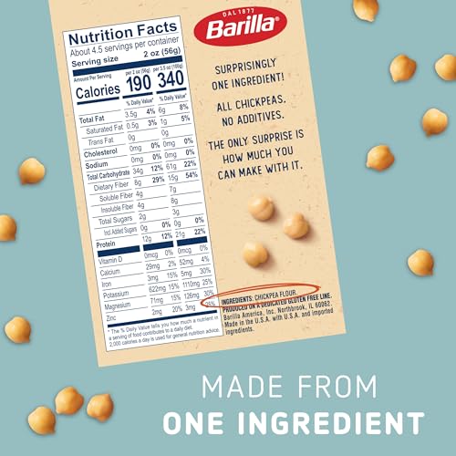 Barilla Chickpea Penne Pasta, 8.8 oz (Pack of 10) - Vegan, Gluten Free, Non GMO & Kosher - Made with Plant Based Protein image 5