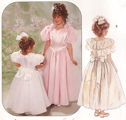 Patron de couture vintage McCall's 6439 pour robe enfant tailles 4-6 ans