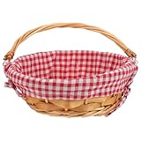 Conçu pour durer : la structure stable du panier de rangement en osier lui permet de résister à un usage quotidien sans se déformer. panier tressé en osier, panier tressé pour le de fête