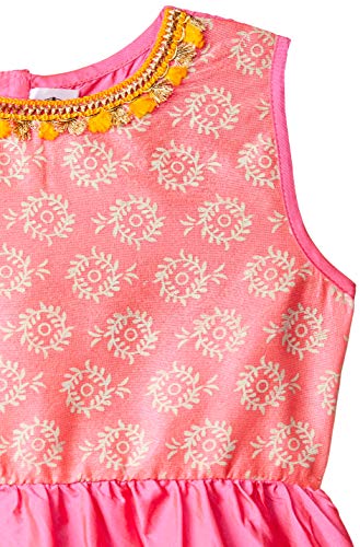 Image of Gubbarey Girl's Synthetic a-line Salwar Suit Set
