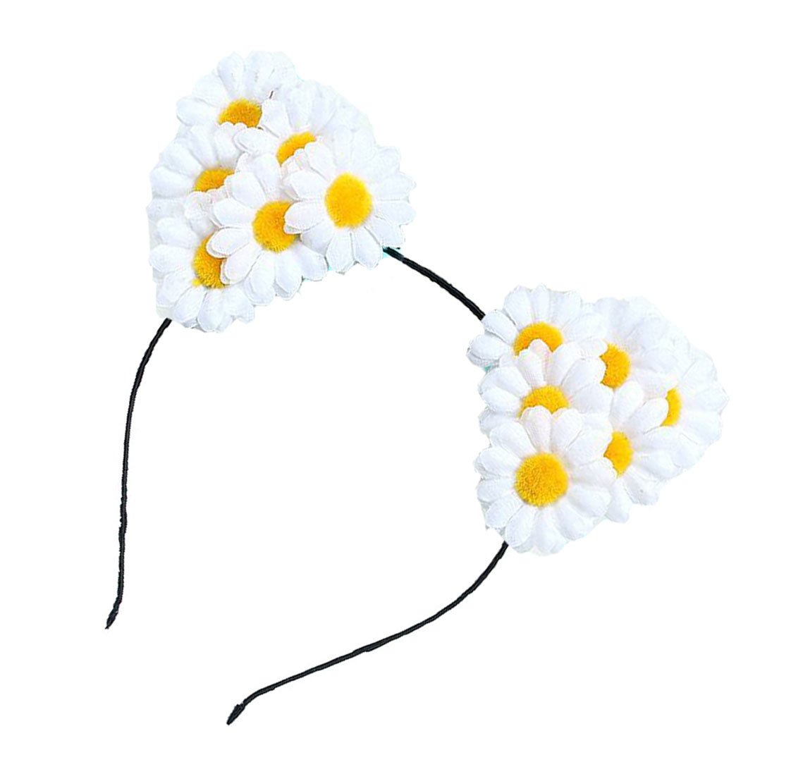 Floral Fall Sunflower Crown Hair Wreath Bridal Headpiece Festivals Hair Band