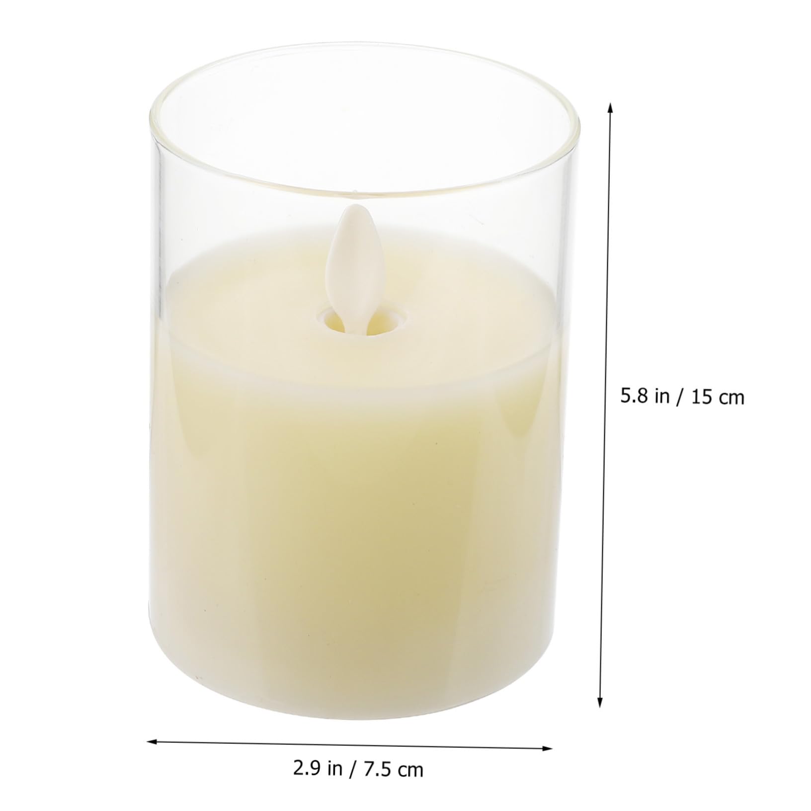 Lampade Candela Elettriche LED Simulate 3 Pezzi con Telecomando | Candeline LED con Telecomando, Paraffina e Vetro, senza Fiamma per Decorazione, 3 Pezzi