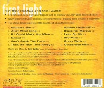 洋楽 Terry Callier First Light 1969-71 Terry Callier – First Light: Chicago 1969-71 – CD (Album