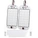 Produktbild Intckwan 2 Stück 12V-85V Auto Innenraumbeleuchtung LED, 48 LEDs Auto Innenbeleuchtung mit on/off Schalter, Innenraumbeleuchtung für Auto Wohnmobile LKW Van Boot Wohnwagen