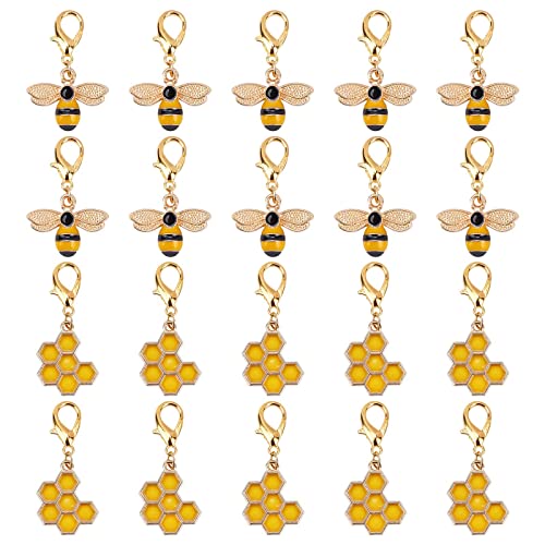 SUNNYCLUE 1 Box 40Pcs Bees Stitch Marker