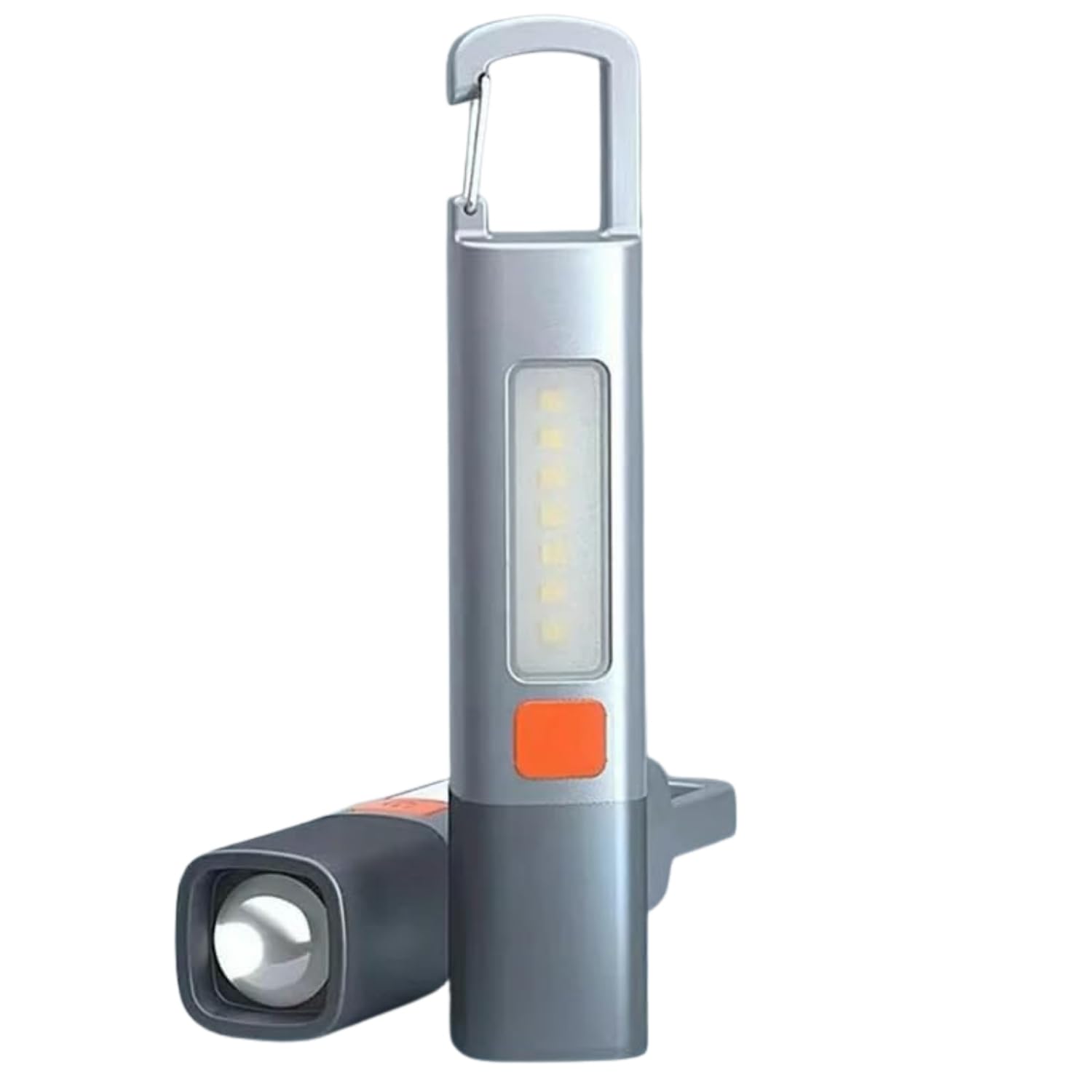 DOLTAIZO LED Rechargeable Flashlight High Lumens – Zoomable Waterproof Torch with Side Light & Hook, Portable Handheld LED Torch for Outdoor, Emergency & Home Use (Grey)-image-14
