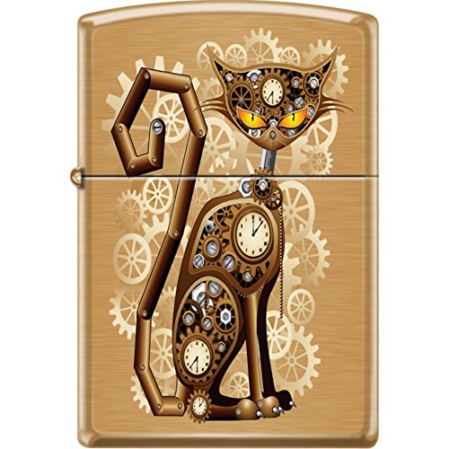 Encendedor Zippo Industrial Machinery en latón cepillado miniatura 1