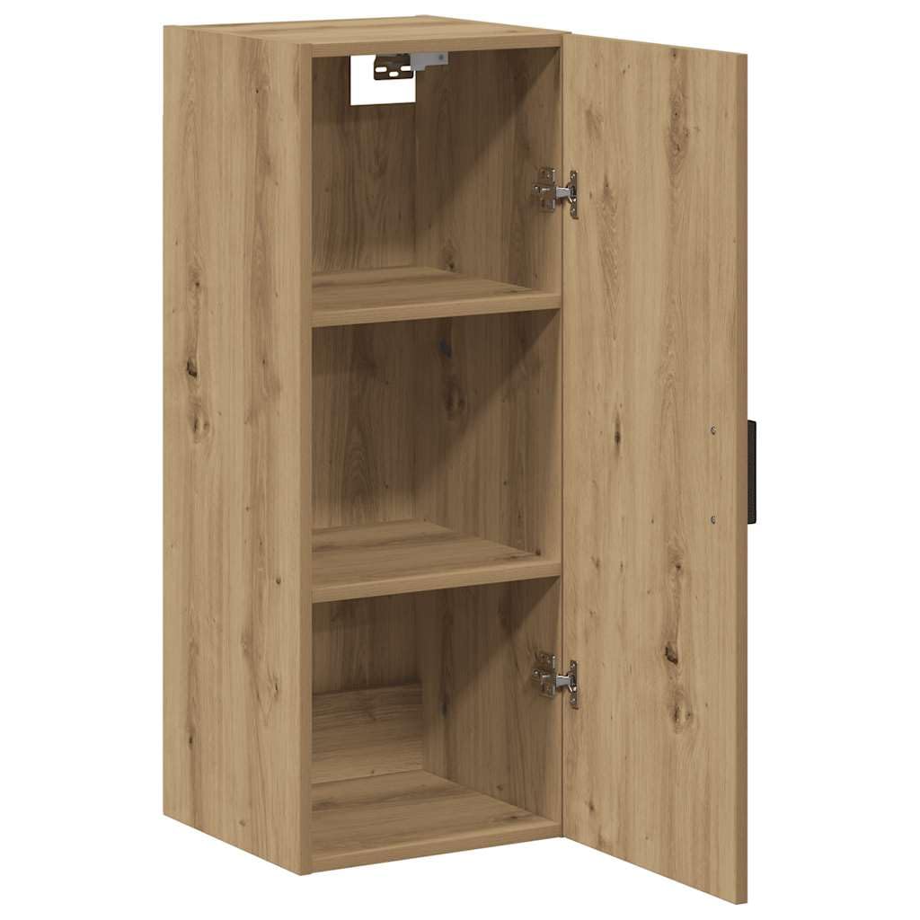Armoire murale chêne artisanal 34,5x34x90 cm bois d ingénierie