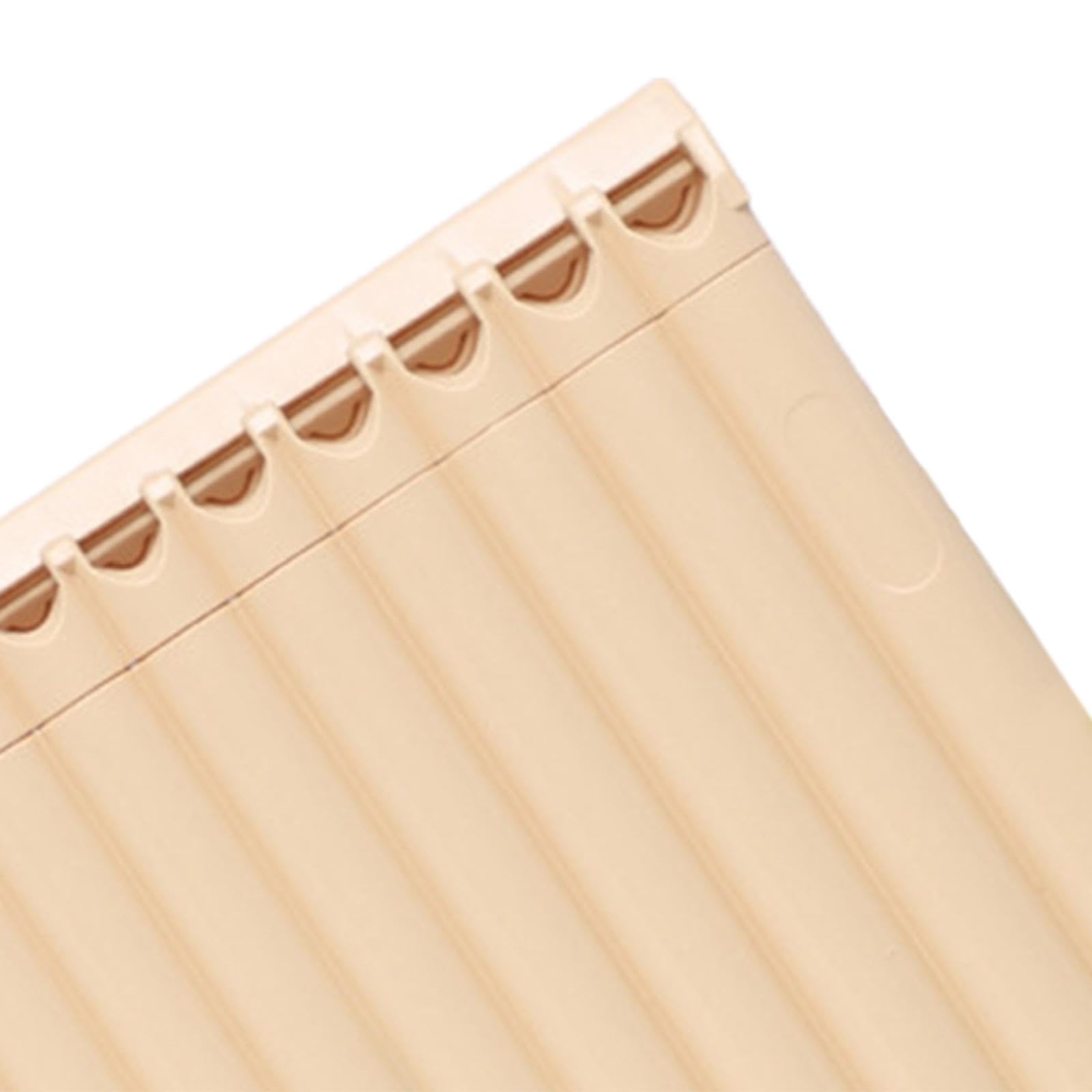 Pan Pipe Instrument Key of C with Note Sticker and Storage Bag 16 Tube Woodwind Instrument Traditional Musical Instrument