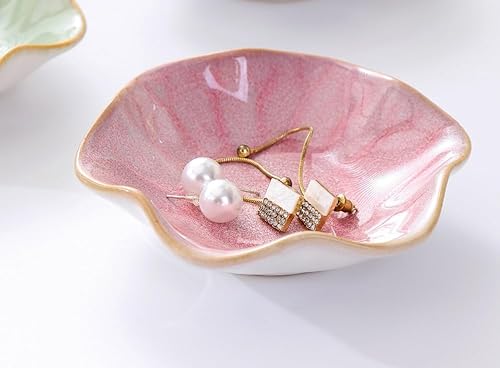 #VerdientProvisionen<br>Keramik-Schmuckschale Blattform – Schlüssel- & Ringhalter für Diele/Nachttisch Raumdekoration Schmucktablett Organizer