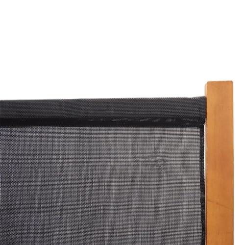 vidaXL Raumteiler 5-TLG. Trennwand Stellwand Paravent Spanische Wand Sichtschutz Umkleide Faltwand Raumtrenner Holz Schwarz 350x180 cm