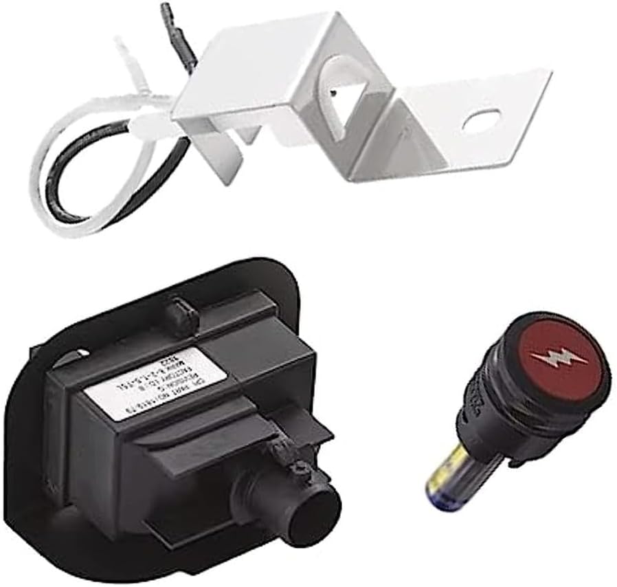 Gas for Ignition Kit Push Button Igniter Assembly Replace Suitable for Weber 80462 Q100 Q120 Q200 Q220 Grill Replacement Parts