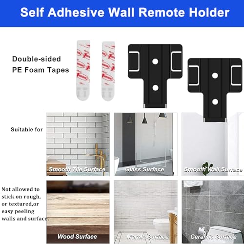 Support mural pour télécommande Hampton Bay noir - Lot de 2 - 5