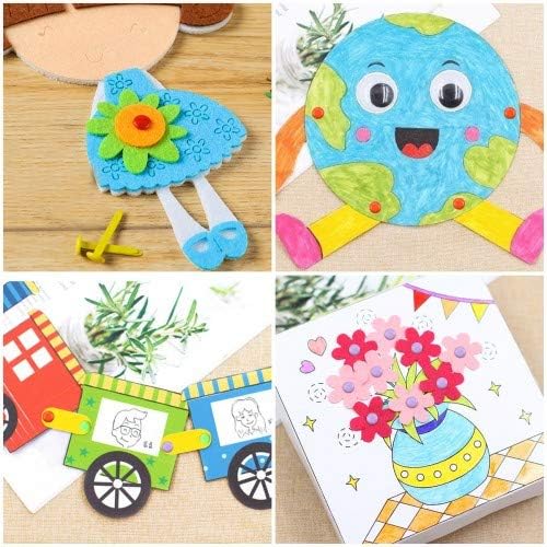 320 Pcs Split Pins Scrapbooking Brads Round Colorful Metal Pastel Craft Brads Paper Fasteners for Craft DIY Stamping Home School Office 5-8 cm