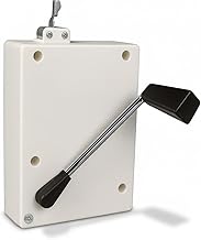 markiso® Transmission Winder with Crank [Made in Germany] Roller Shutter Cord Winder for Cords up to 4 mm Diameter and 5 m Length, Durable, Easy to Assemble, Includes Crank and Mounting Material