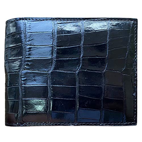 Men's Luxury Crocodile Wallets Handmade Genuine Leather Bifold Wallet