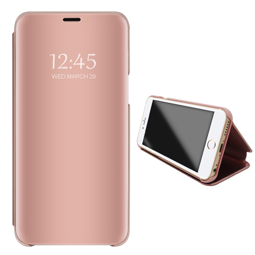 Case for iPhone XS XR iPhone XS Max Mirror Protective Flip Mobile Phone iPhone XR Case with Stand Function Business Series Hard Case Mobile Phone Case Apple iPhone XS Max (Rose Gold, iPhone XR)