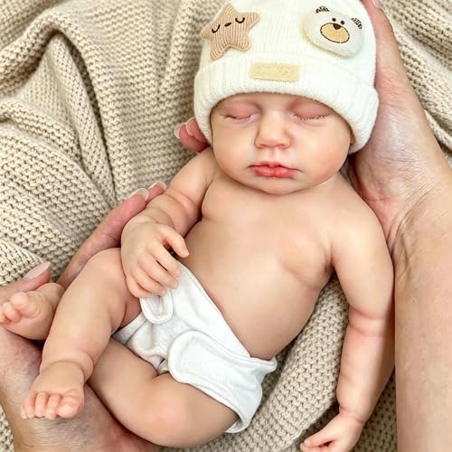 Zero Pam 12'' Squishy Full Silicone Baby Dolls Boy-Realistic Babys Doll,