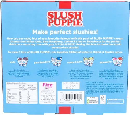 SLUSH PUPPiE Slush Sirup Starter Set mit Vier Geschmacksrichtungen im 4er Set – Bild 4