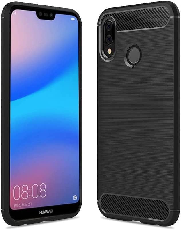 Image of Hybrid Carbon Fiber Back Case for Huawei Honor P20 Lite (Black)