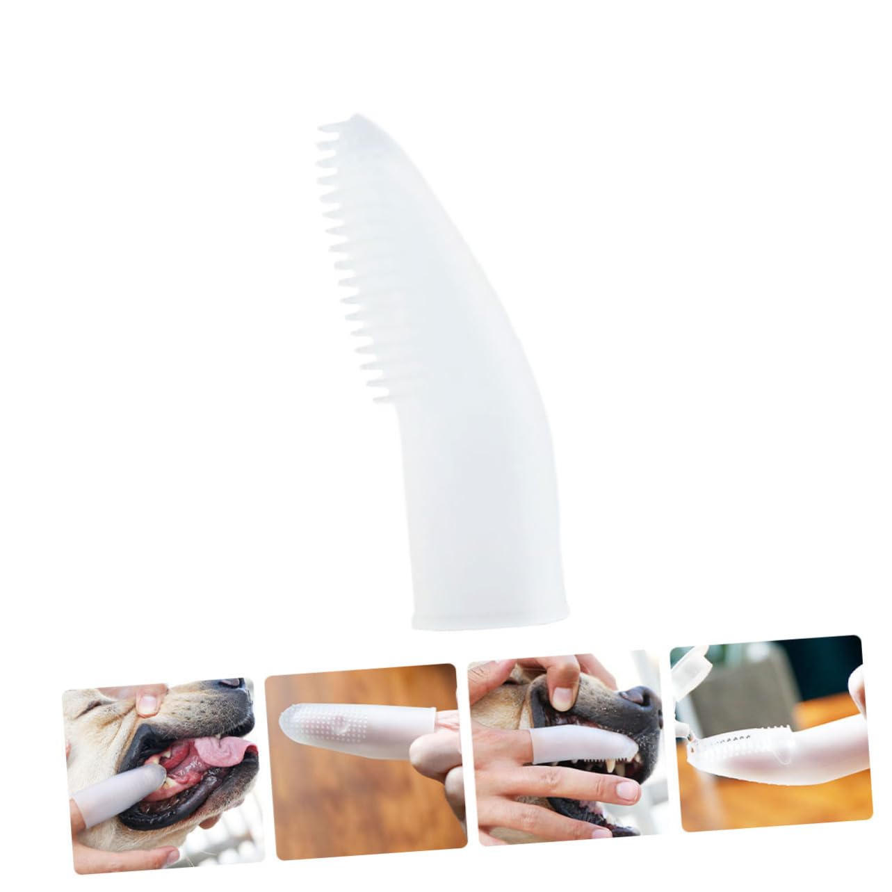 Toddmomy 4pièces Brosse à Dents Pour Animaux Silicone Pour Nettoyage Des Dents Des Chiens Et Chats Outil De Soin Pratique Pour Vos Compagnons à Quatre Pattes