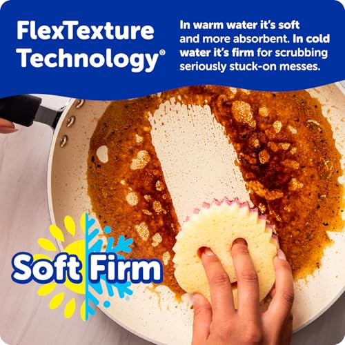 Scrub Mommy Kitchen Sponges - Dual-Sided Dish Sponges for Scrubbing - Non-Scratch Cleaning Sponges for Washing Dishes, Bathroom & Multi-Surface Cleaning - Online Exclusive (3 Count) - view 2