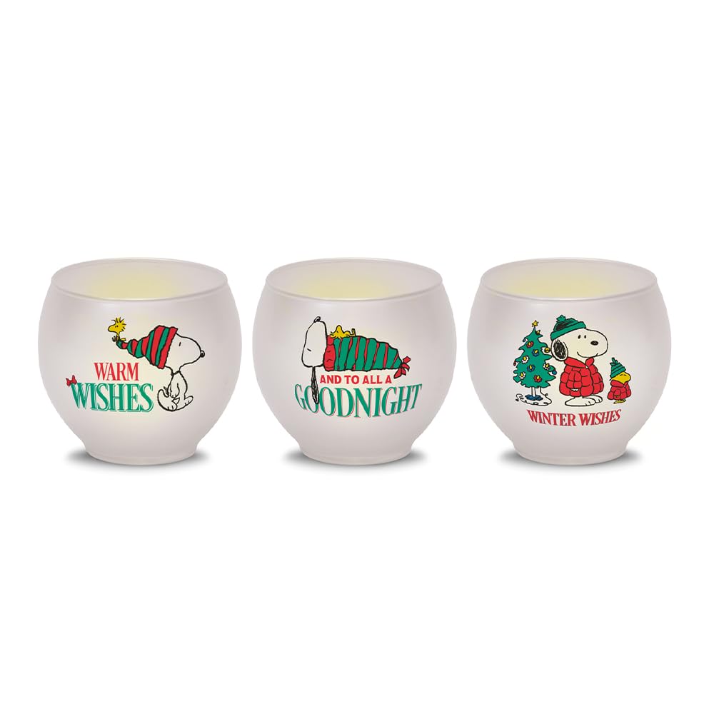 Bougies chauffe-plat Peanuts lot cadeau idéal pour les passionnés de Snoopy