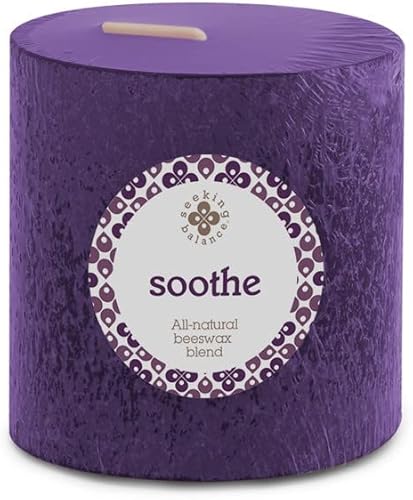 Miniatura 21 de Root Candles Velas de aromaterapia Seeking Balance Mezcla de cera de abejas Timberline Pilar perfumado Vela de spa, 3 x 3 pulgadas, Renovación