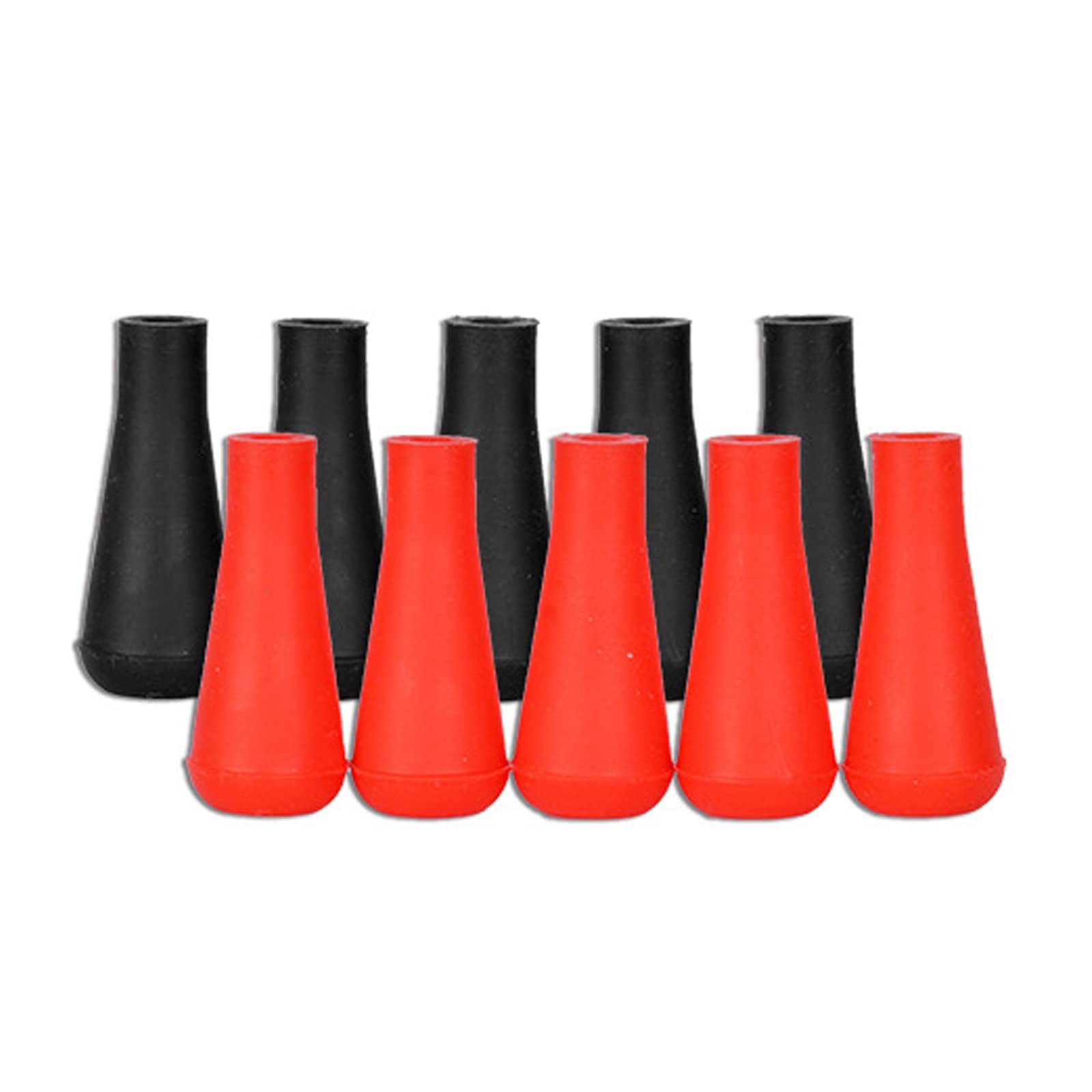 Lamehfyo 10pcs Archery Arrow Point Soft Rubber Arrowheads Blunt Broadheads for Hunting Shooting Game Practice Safety Arrow Tips for OD 6mm 8mm Arrows Shaft (6mmBlack)