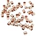 50 pcs 14k Rose Gold Filled Round 2mm x 2mm Crimp Tube Bead Spacer / Findings / Rose Gold