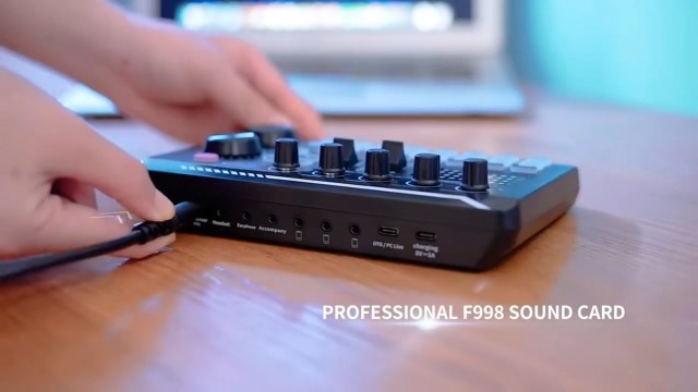 Amazon.com: F998 Podcast Equipment Bundle, Audio Interface & BM888