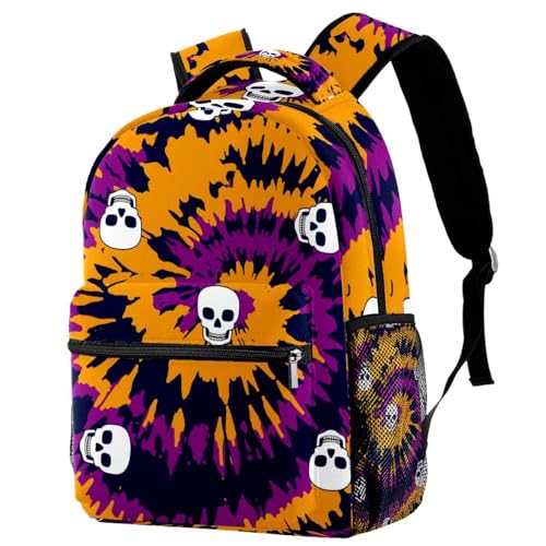 Sac de voyage décontracté grand volume avec motif crâne psychédélique