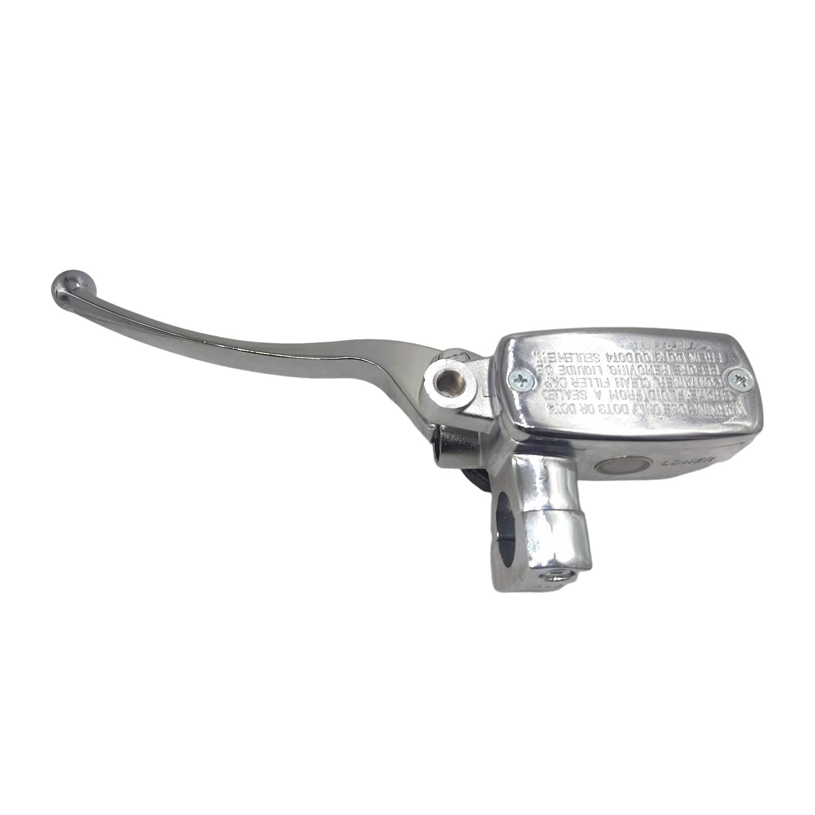 XDF 1 inch 25mm Left Motorcycle Handlebar Front Brake Master Cylinder Lever with Mirror Hole (Chrome)