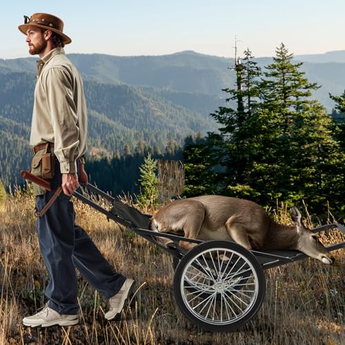 GYMAX Deer Cart with Liner